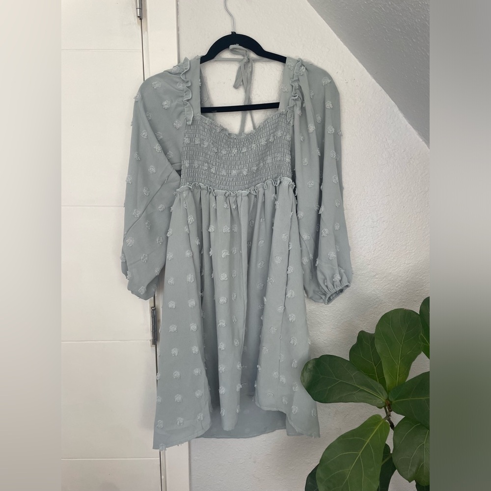 Light blue mini dress